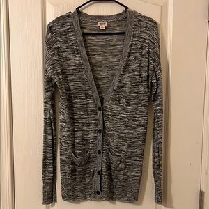 Women's Gray Cardigan Sweater